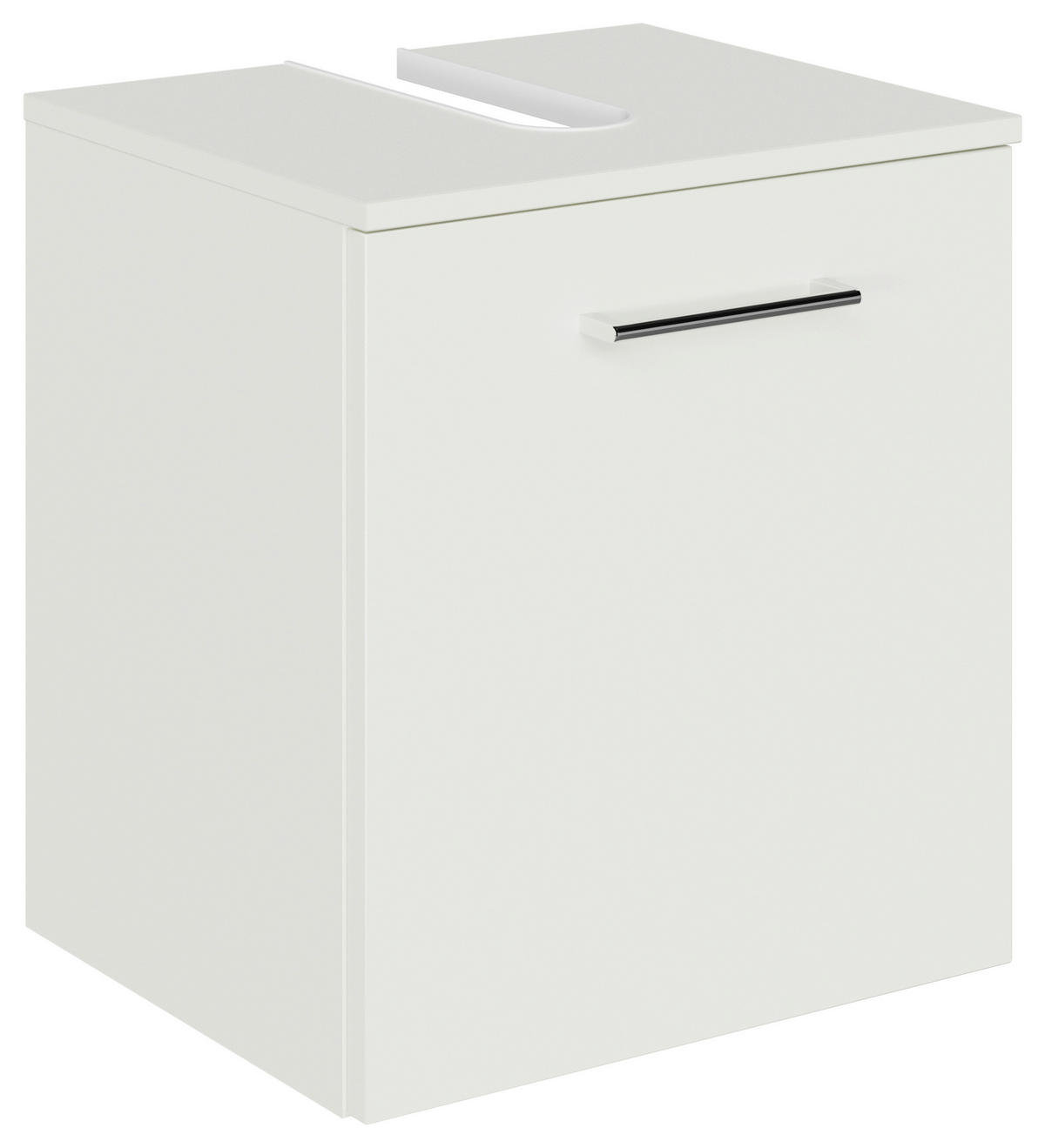 WASCHBECKENUNTERSCHRANK 45/49,8/38,3 cm  - Chromfarben/Weiß, KONVENTIONELL, Holzwerkstoff/Metall (45/49,8/38,3cm) - Sadena