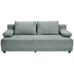 SCHLAFSOFA in Chenille Grau  - Schwarz/Grau, KONVENTIONELL, Kunststoff/Textil (201/72/98cm) - Carryhome