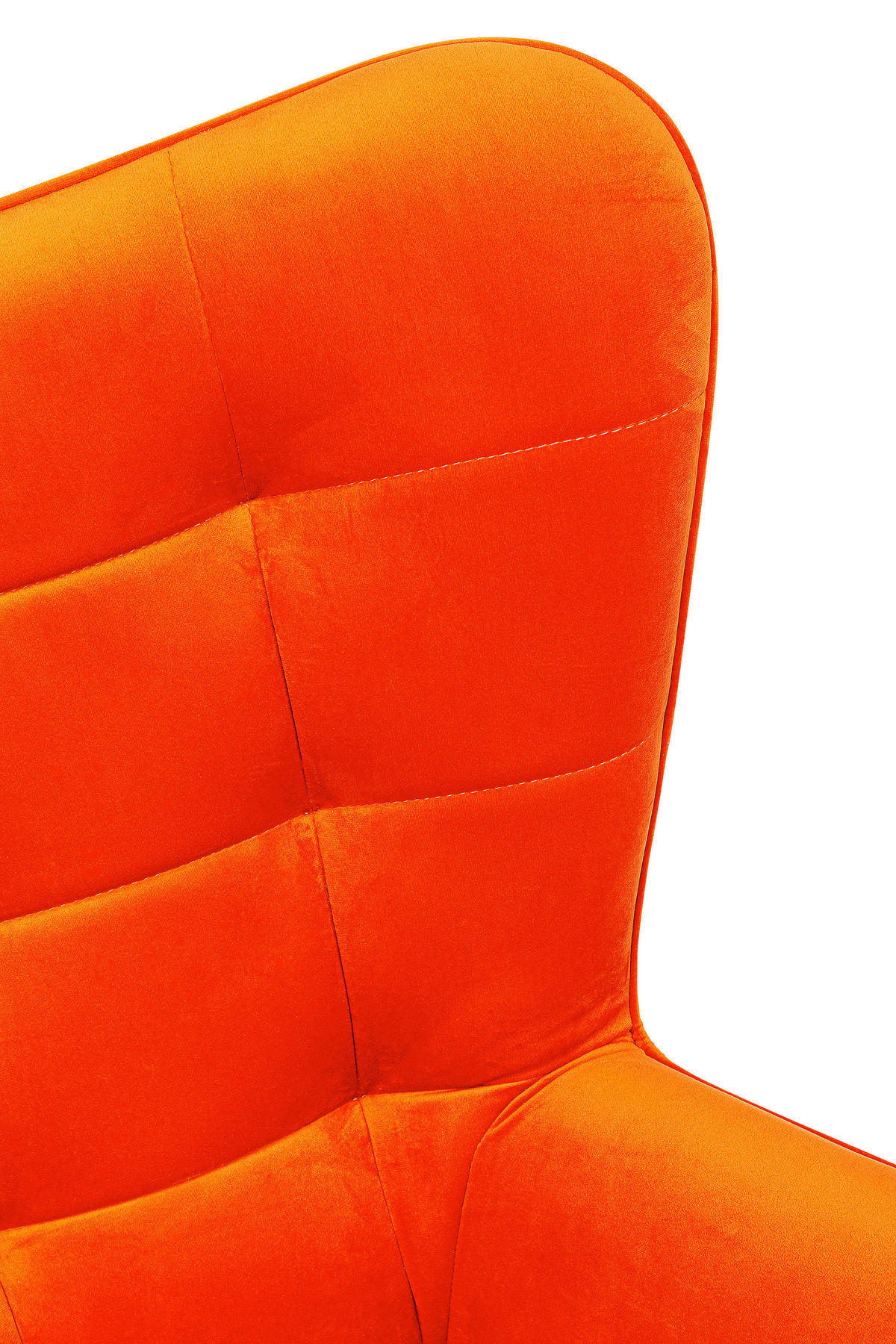 DESIGNSESSEL in Samt Orange, Schwarz  - Schwarz/Orange, Design, Textil/Metall (82/95/73cm) - Kare-Design