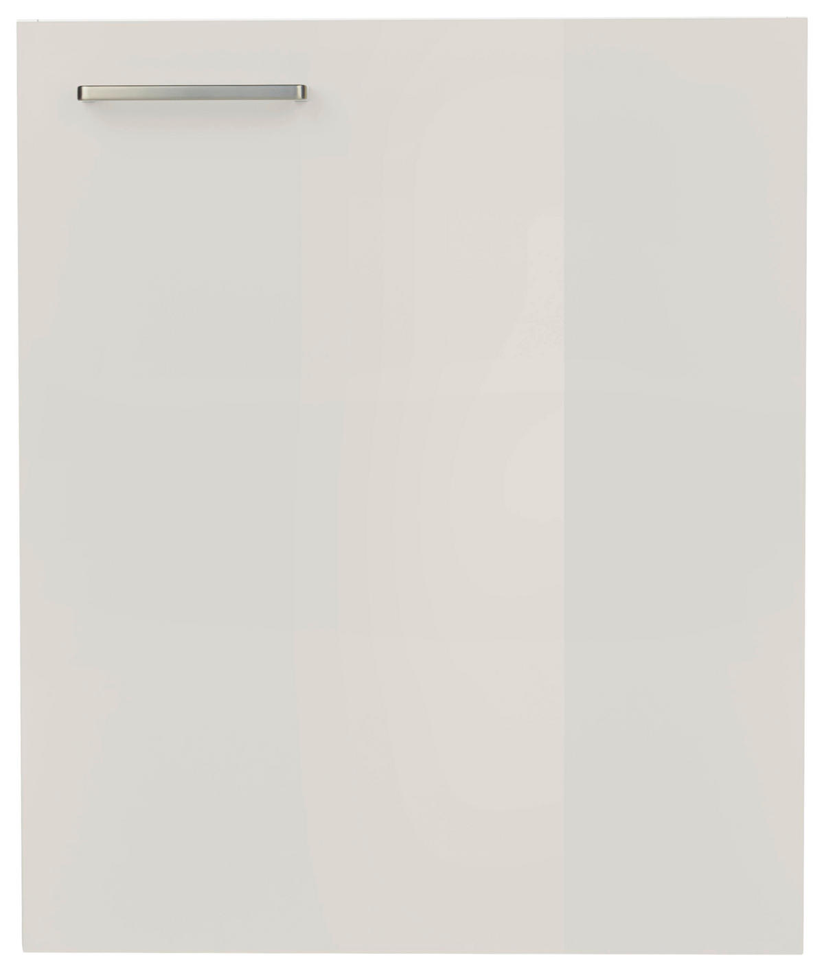 KÜCHENSCHRANKFRONT 60/72/1,9 cm  in Hellgrau  - Edelstahlfarben/Hellgrau, MODERN, Holzwerkstoff/Metall (60/72/1,9cm) - Nobilia