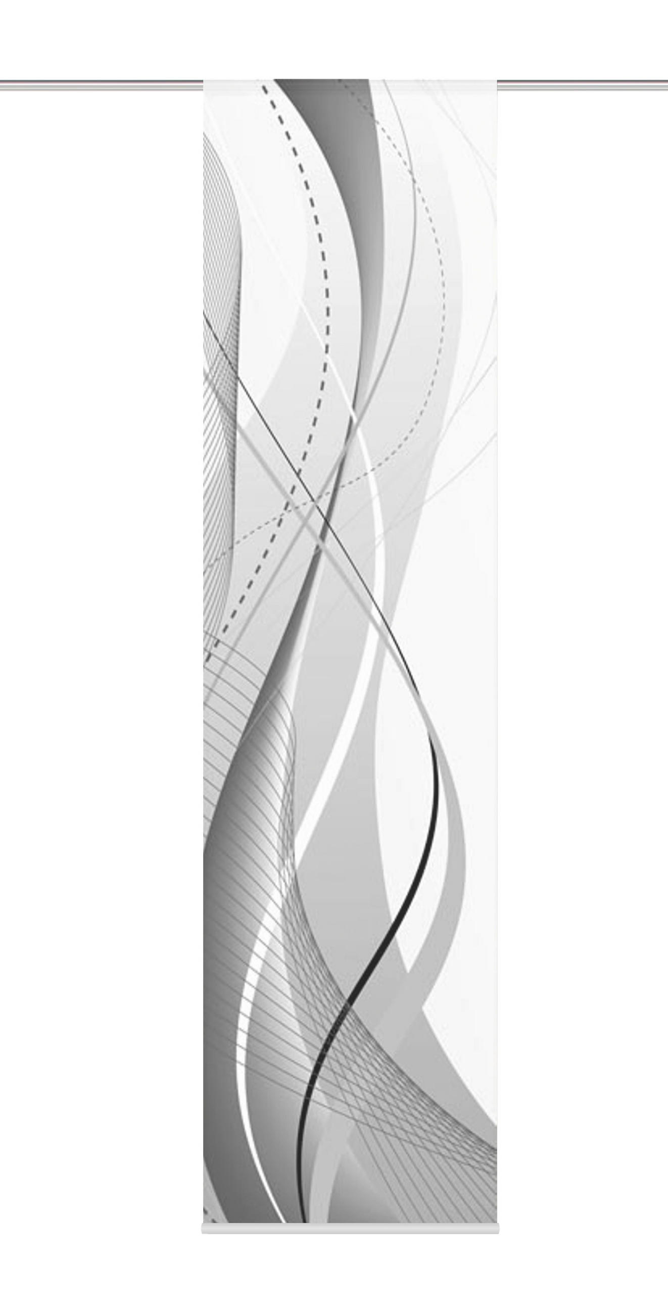FLÄCHENVORHANG in Grau blickdicht  - Grau, Design, Textil (60/245cm)