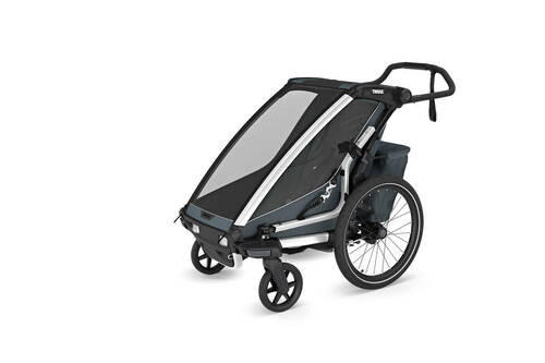 FAHRRADANHÄNGER   Chariot Cross2 sngle  - Dunkelgrau, Basics, Textil/Metall (88/37/59cm) - Thule