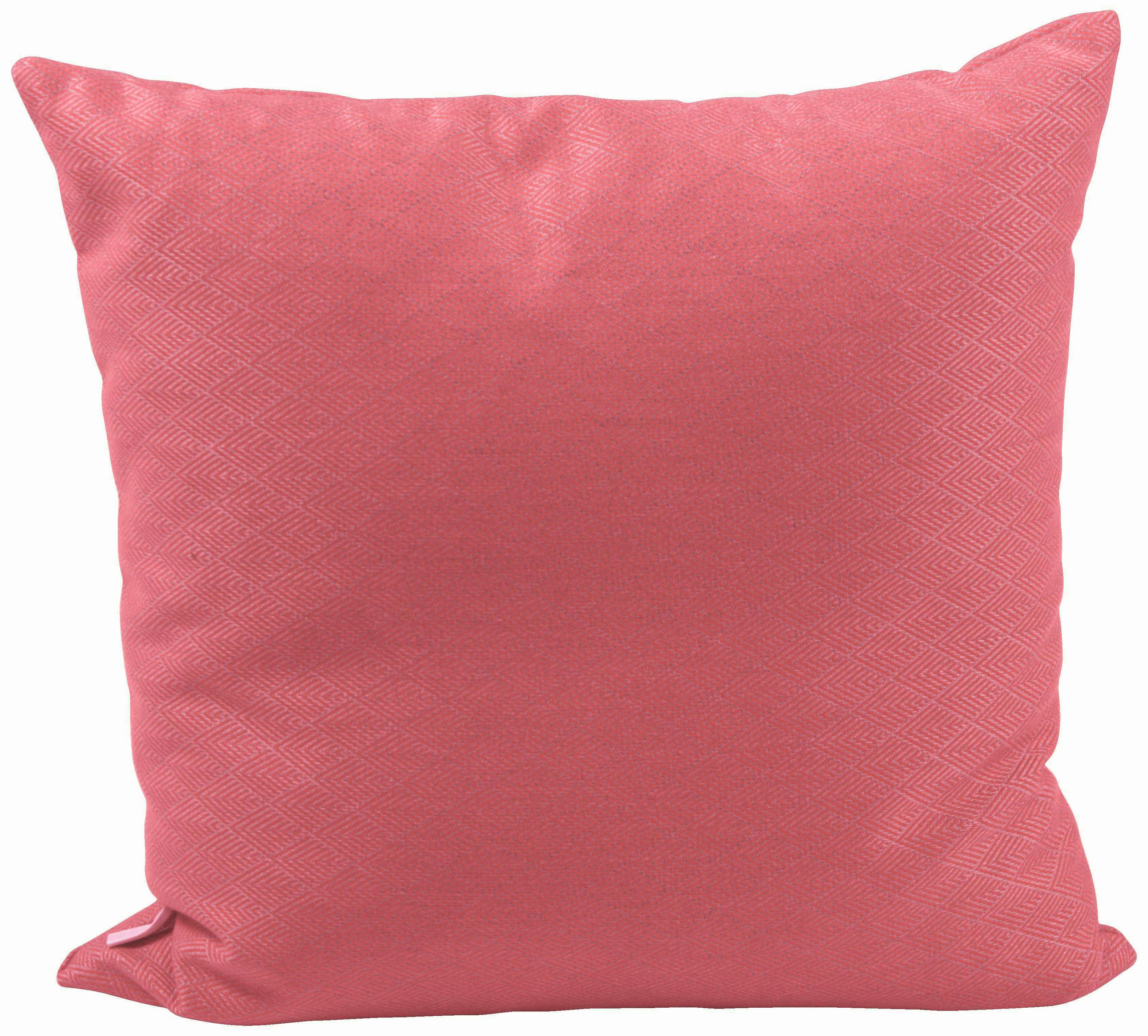 OUTDOOR-KISSEN Raute  - Pink, Basics, Textil (55/55cm) - Stern