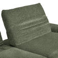 ECKSOFA  in Bouclé Grün  280/170-195 cm  - Schwarz/Grün, Design, Textil/Metall (280/170-195cm) - Dieter Knoll