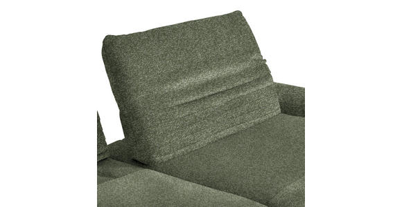 ECKSOFA  in Bouclé Grün  280/170-195 cm  - Schwarz/Grün, Design, Textil/Metall (280/170-195cm) - Dieter Knoll
