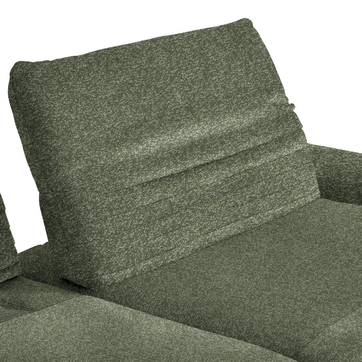 ECKSOFA  in Bouclé Grün  280/170-195 cm  - Schwarz/Grün, Design, Textil/Metall (280/170-195cm) - Dieter Knoll