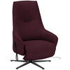 RELAXSESSEL in Textil Bordeaux  - Bordeaux/Anthrazit, Design, Textil/Metall (70/112/85cm) - Himolla