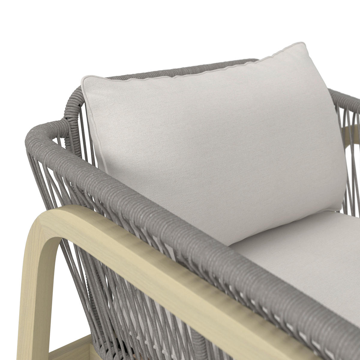 LOUNGE GARNITÚRA 4 részes    - bézs/natúr színű, Modern, textil/fa - Ambia Garden