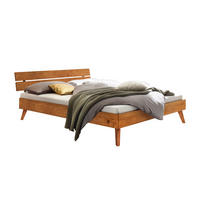 BETT 140/200 cm  in Wildeiche  - Wildeiche/Eichefarben, Natur, Holz (140/200cm) - Hasena