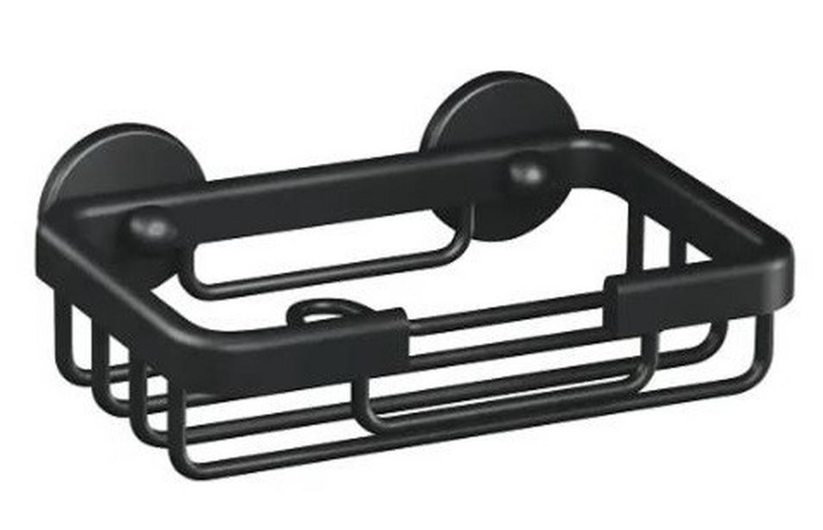 SEIFENSCHALE - Schwarz, Basics, Metall (13,5/4,6/9,5cm) - Tesa