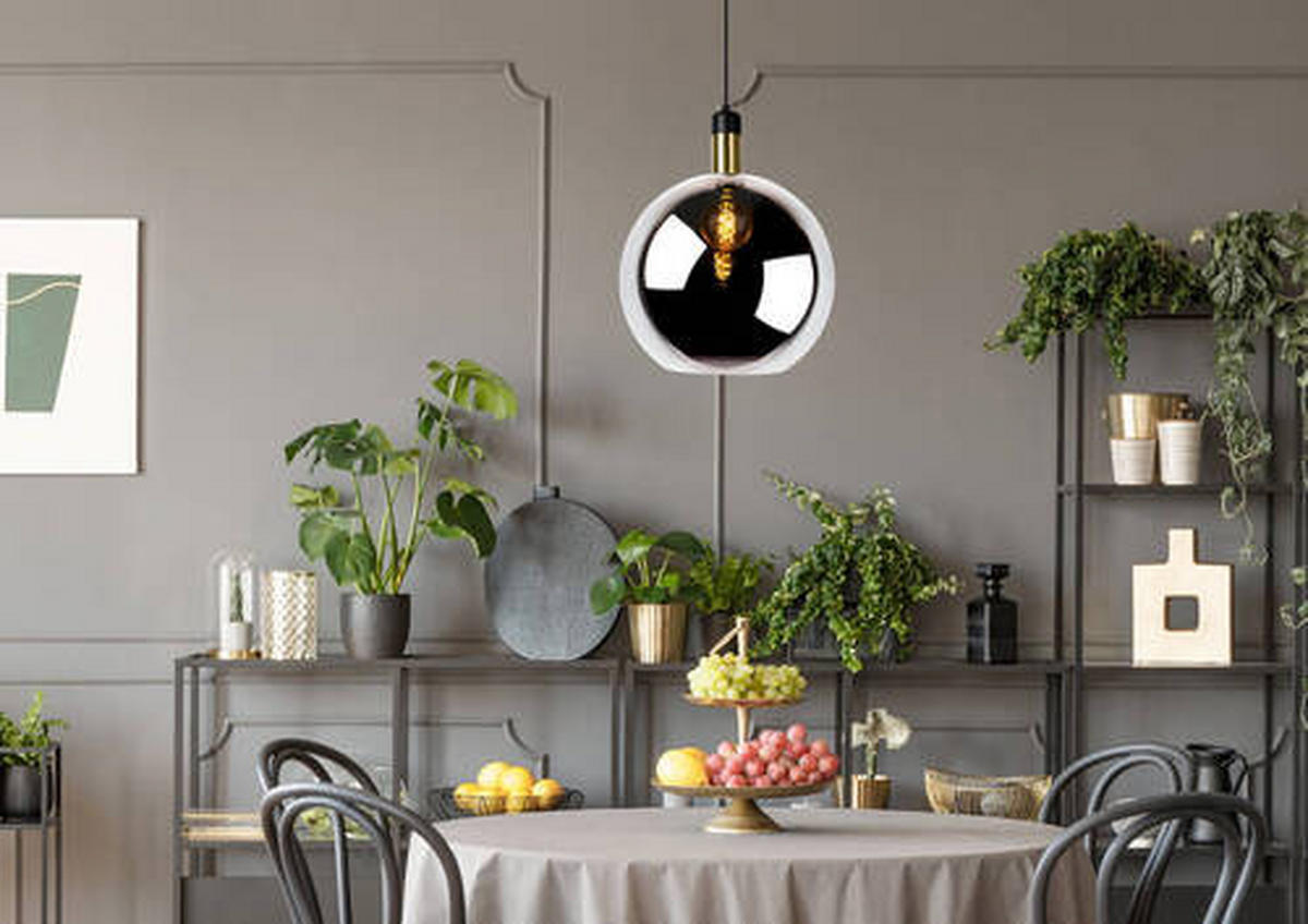 HÄNGELEUCHTE 40/170 cm  - Hellgrau, Design, Glas (40/170cm) - Lucide