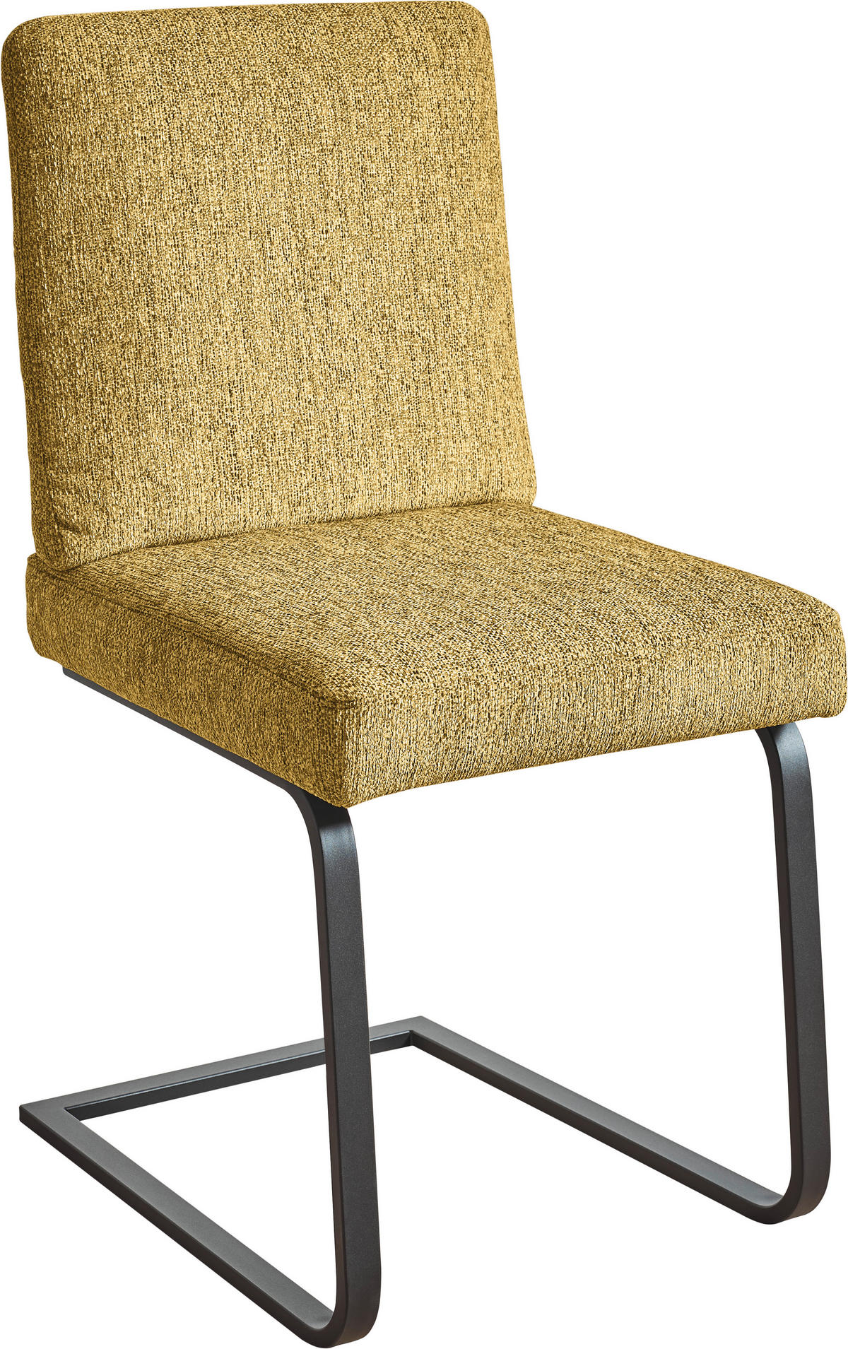 SCHWINGSTUHL  in Stahl Chenille  - Gelb/Schwarz, Design, Textil/Metall (46/92/60cm) - Dieter Knoll