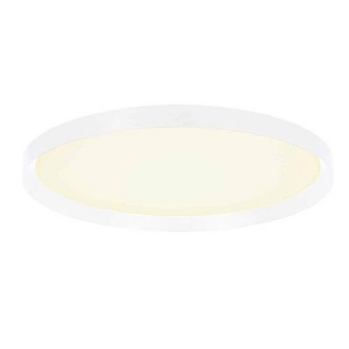 DECKENLEUCHTE Fladdy 50/7 cm   - Weiß, Basics, Kunststoff/Metall (50/7cm)