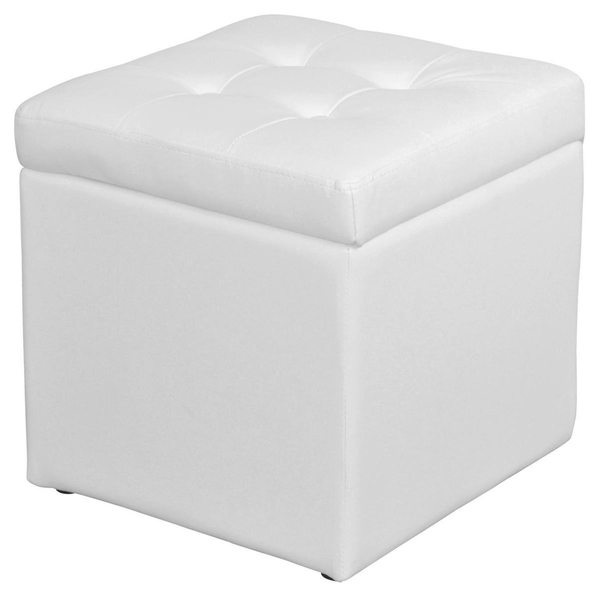 SITZBOX Uni  - Weiß, Design, Kunststoff (41/41/40cm) - MID.YOU