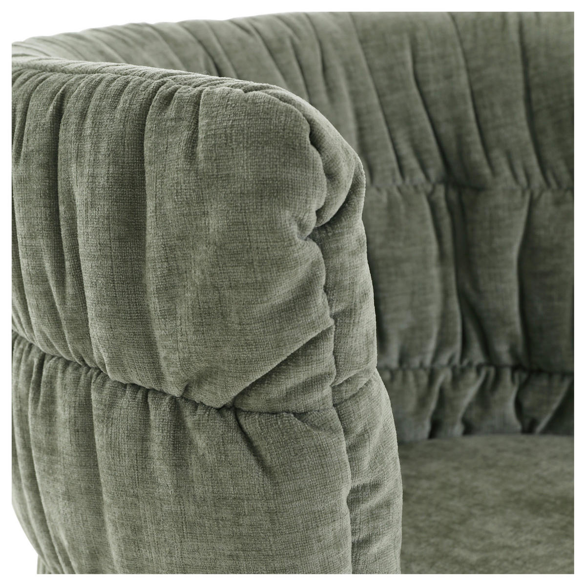 STUHL Flachgewebe Schwarz, Grün  - Schwarz/Grün, Basics, Textil/Metall (62/80/62cm) - Carryhome