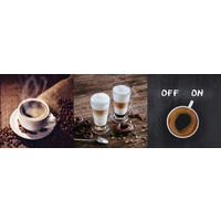 GLASBILD Essen & Trinken  - Multicolor, KONVENTIONELL, Glas (30/90/1,40cm) - Euroart