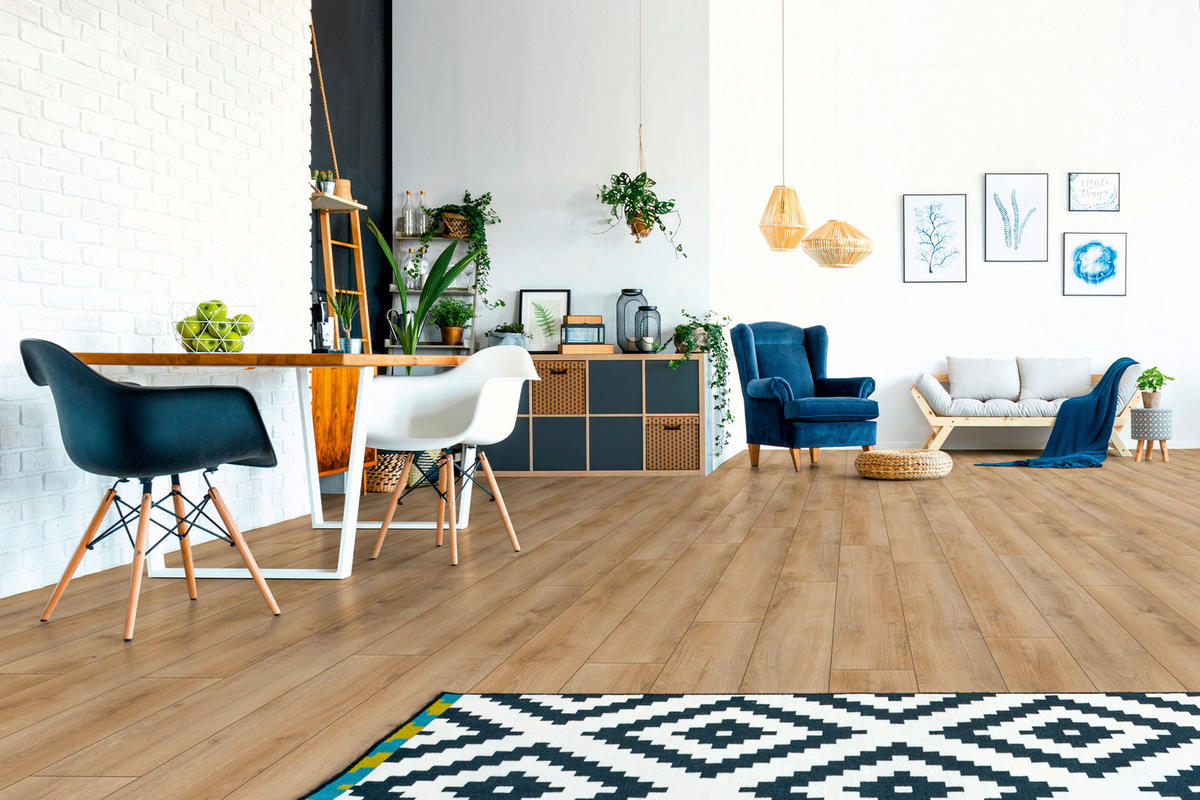 LAMINATBODEN Superior Standard plus  - Eichefarben, KONVENTIONELL, Holz (138.0/19.3/0.7cm)