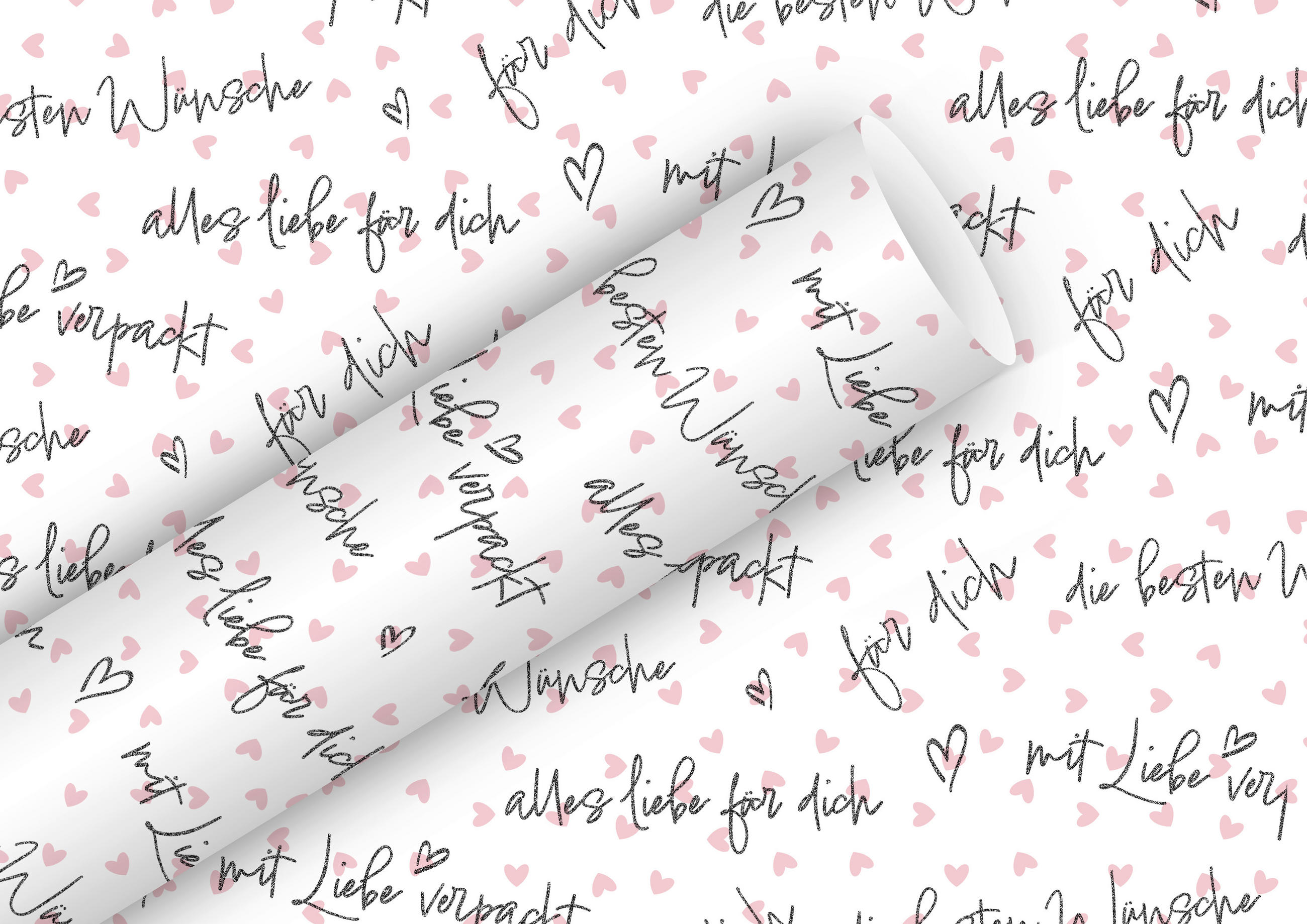 GESCHENKPAPIER  - Weiss, Basics, Papier (5/70cm)