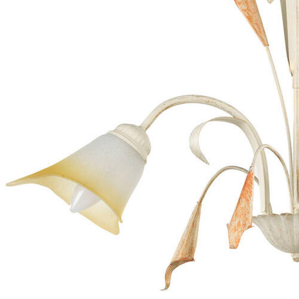 LUSTER, 60/100 cm  - biela, Natur, kov/sklo (60/100cm)