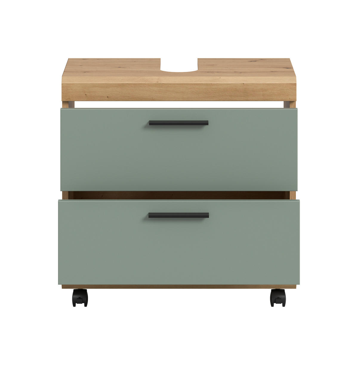 TVÄTTSTÄLLSUNDERSKÅP 60/60/34 cm  - svart/ek Artisan, Trend, trämaterial/plast (60/60/34cm) - MID.YOU