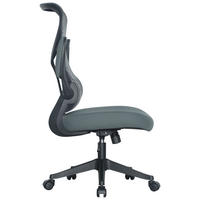 DREHSTUHL Netzbespannung Grau  - Schwarz/Grau, MODERN, Holz/Kunststoff (65/108/116/66cm) - MID.YOU