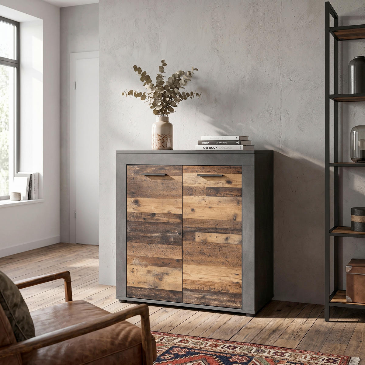 HIGHBOARD Jam 80/88/35 cm  - Anthrazit/Silberfarben, Design, Holzwerkstoff/Kunststoff (80/88/35cm) - MID.YOU