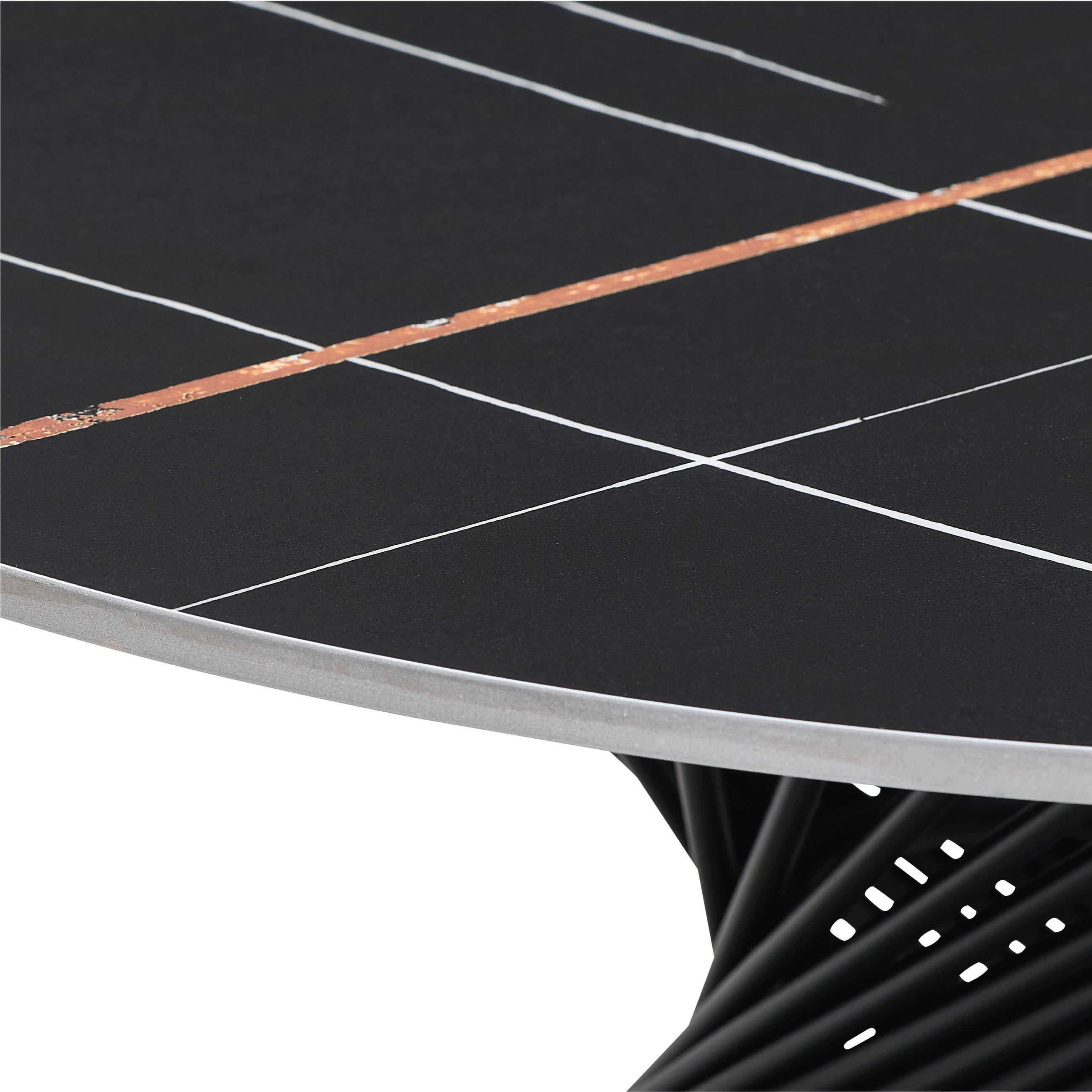 Thumbnail - Mid.you Couchtisch, Schwarz, Metall, Keramik, rund, rund, 80x43x80 cm, einfacher Aufbau, Wohnzimmer, Wohnzimmertische, C...