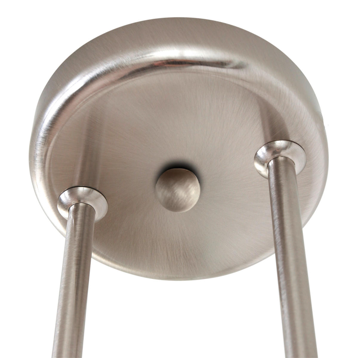HÄNGELEUCHTE 115/30/165 cm  - Edelstahlfarben/Weiß, KONVENTIONELL, Glas/Metall (115/30/165cm)