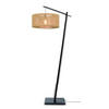 GOLVLAMPA GOOD&MOJO  50/165/207 cm    - svart/naturfärgad, Trend (50/165/207cm) - Good & Mojo