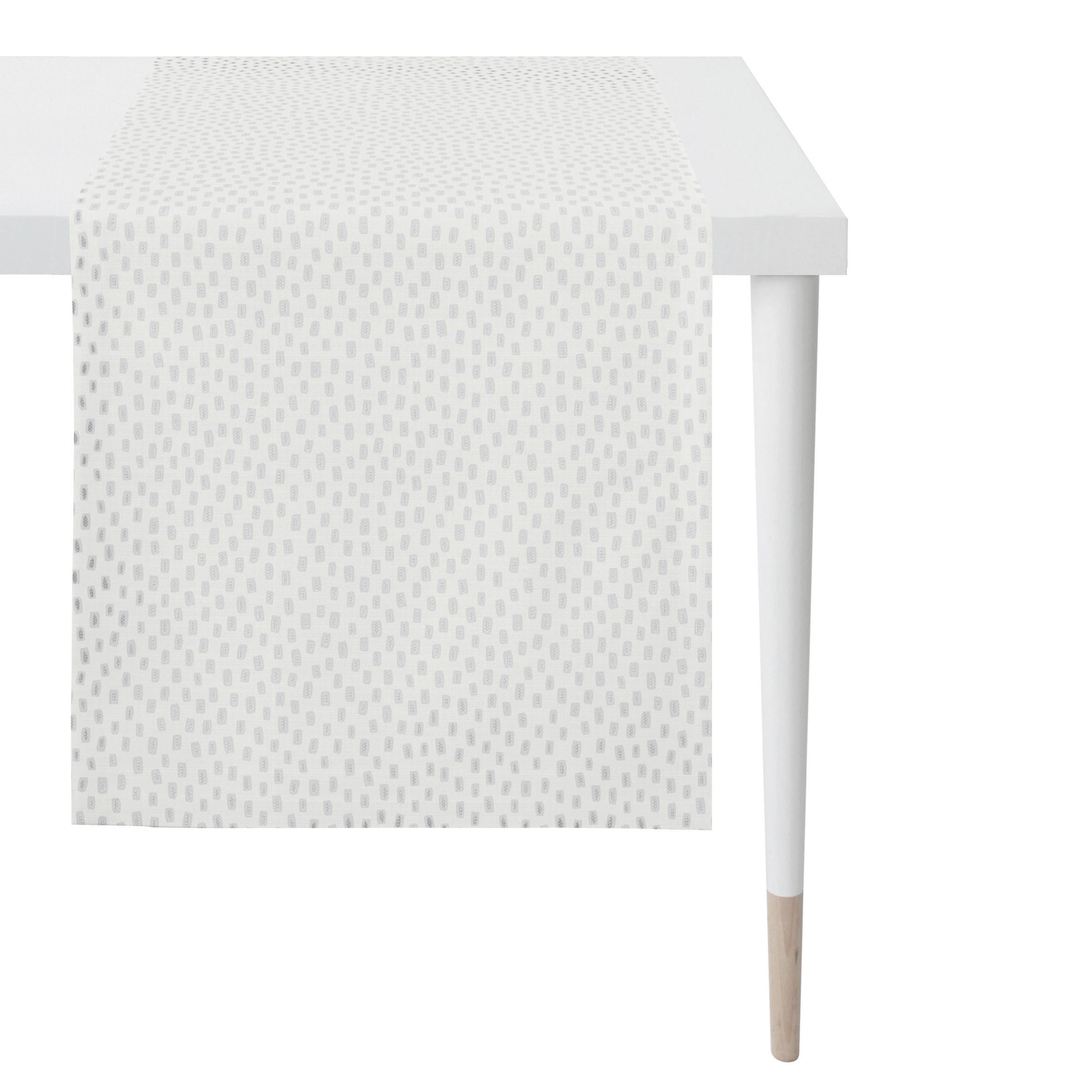 Ambiente Tischläufer Christmas Elegance Grau, Silber 48x140 cm
