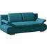 SCHLAFSOFA Türkis - Türkis/Chromfarben, Design, Kunststoff/Textil (210/84/90cm) - Novel