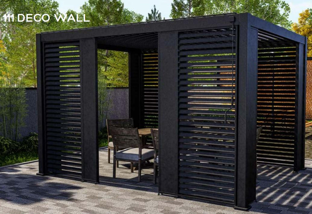 PERGOLA-SEITENTEIL 31/235/6 cm - Anthrazit, MODERN, Metall (31/235/6cm) - Gardenson