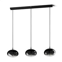 SVJETILJKA VISEĆA    107/25/110 cm    Curve lights  - siva/prozirno, Lifestyle, staklo/metal (107/25/110cm) - Joop!