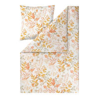 BETTWÄSCHE Natürlich Estella Makosatin 155/220 cm  - Goldfarben, Design, Textil (155/220cm) - Estella