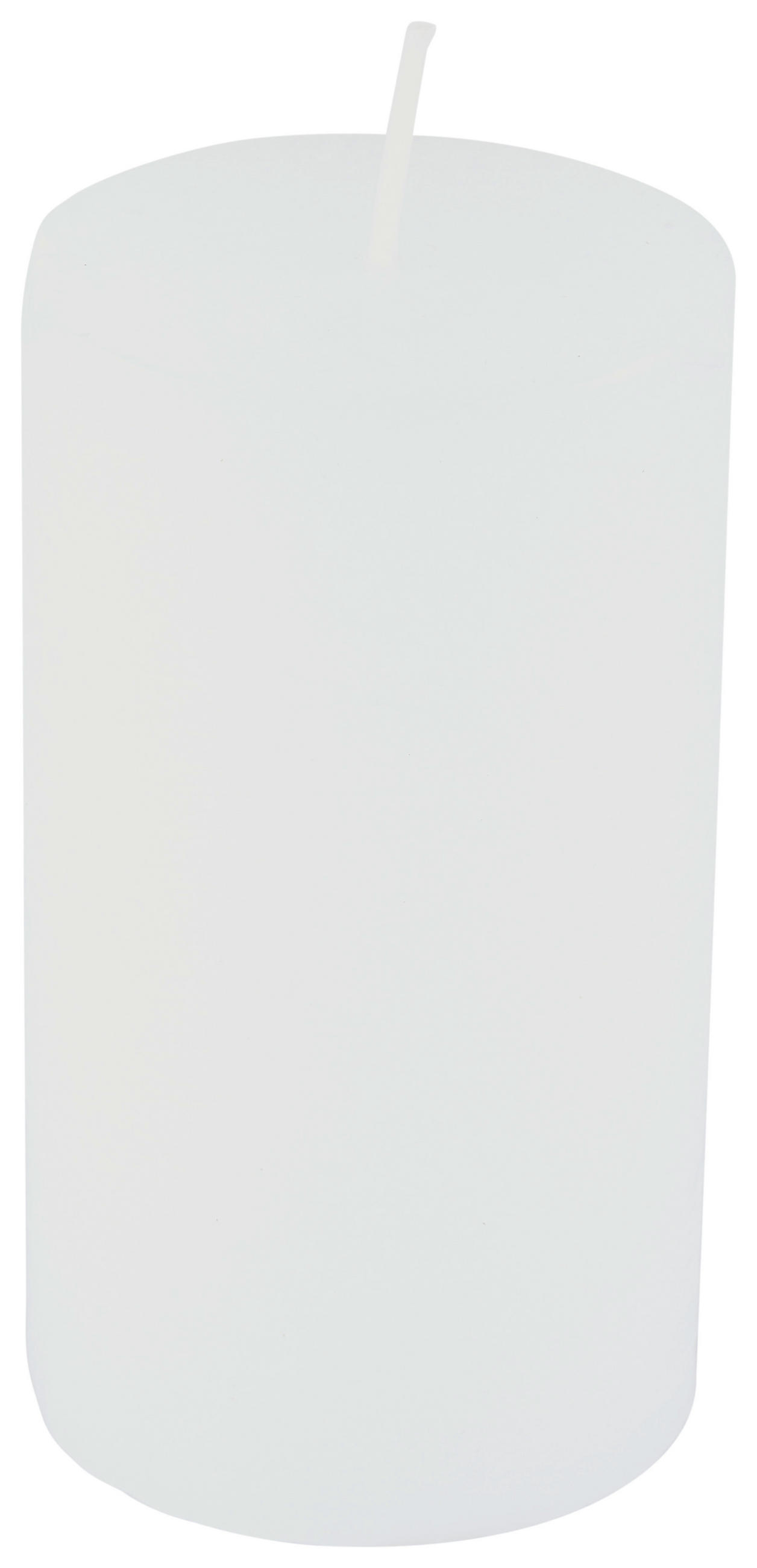 Stumpenkerze Saphira Weiß D/h: 6,8/12 Cm