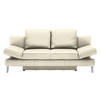 SCHLAFSOFA Naturfarben Echtleder  - Chromfarben/Naturfarben, Design, Leder/Metall (200/85/90cm) - Novel