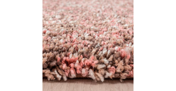 HOCHFLORTEPPICH 160/160 cm Enjoy  - Rosa, KONVENTIONELL, Textil (160/160cm) - Novel