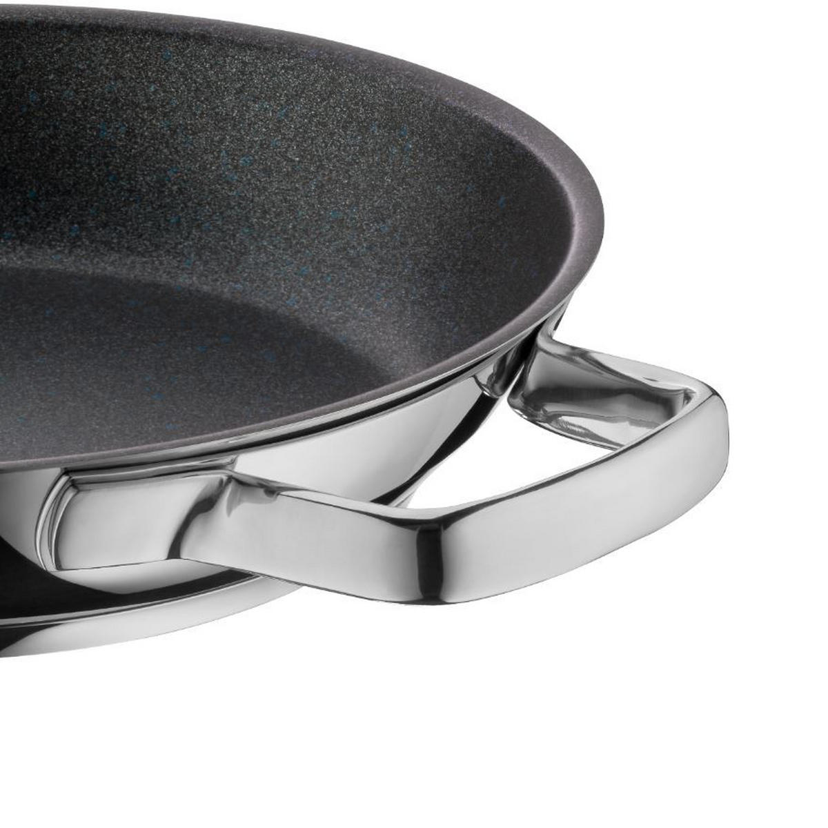SERVIERPFANNE Permadur Advance 32 cm  - Silberfarben/Schwarz, Design, Metall (32cm) - WMF