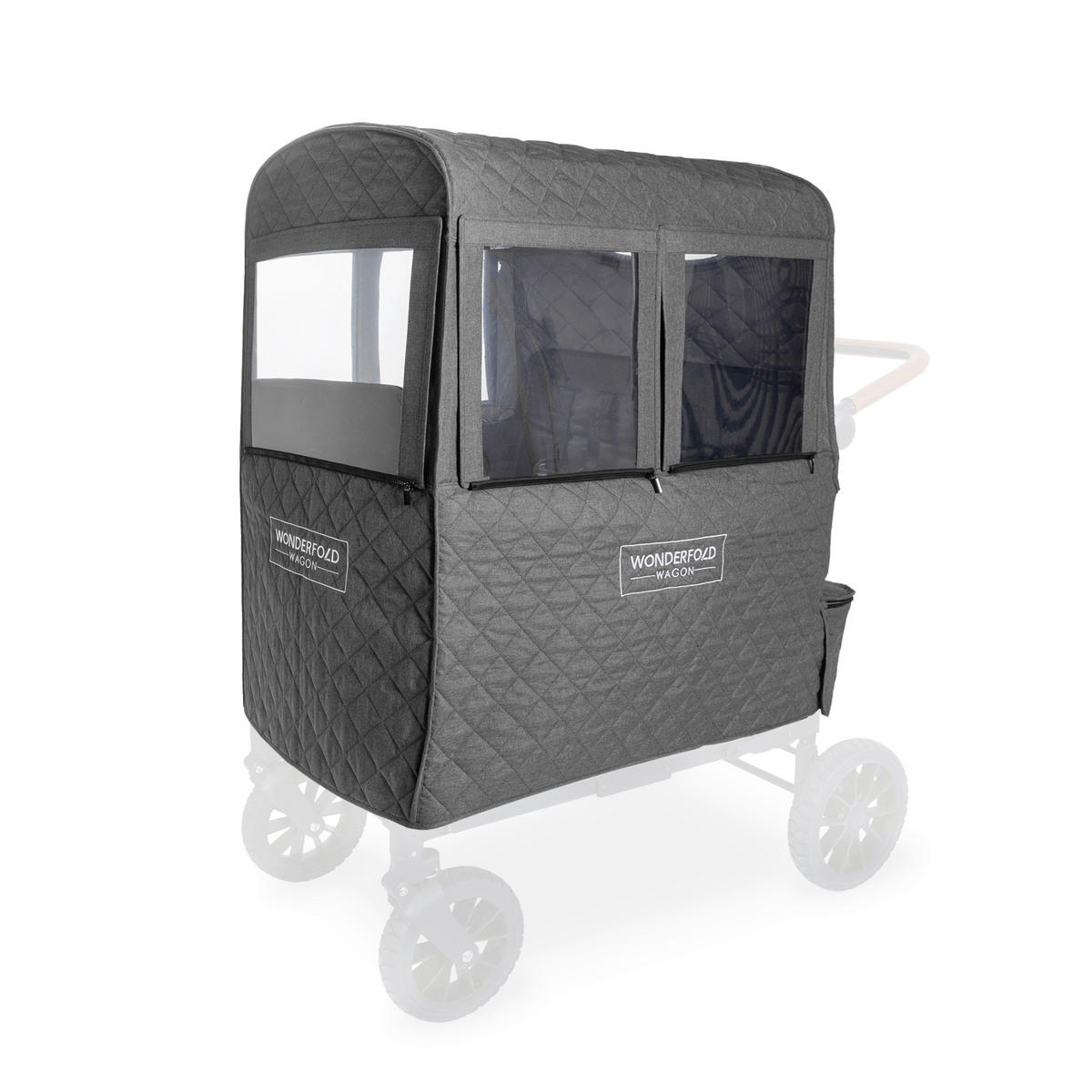 REGENVERDECK - Schwarz, Basics, Textil (62.23/110.49/105.41cm) - WONDERFOLD
