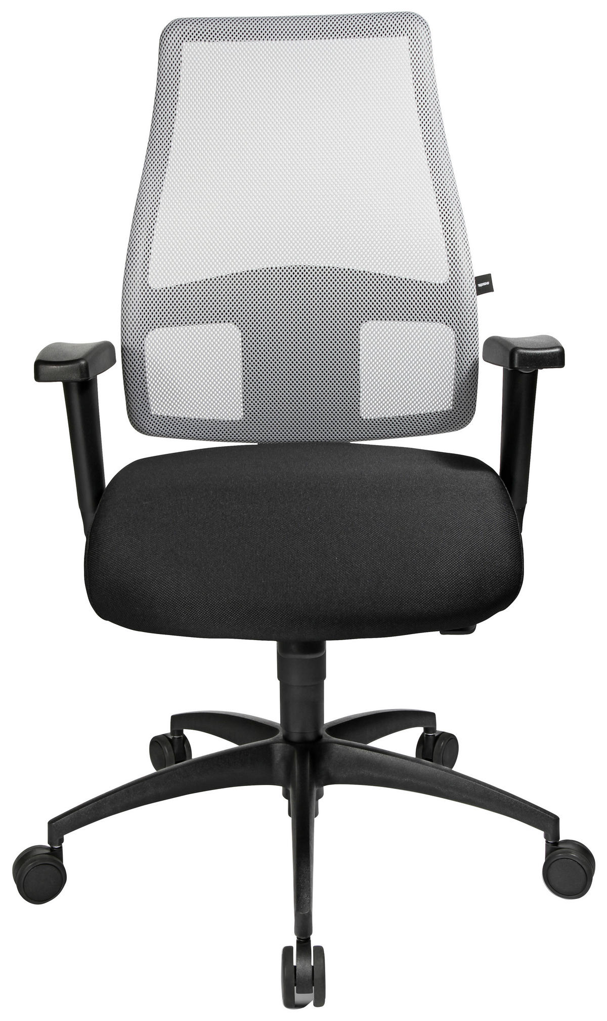 DREHSTUHL Flachgewebe Grau, Schwarz  - Schwarz/Grau, Design, Kunststoff/Textil (48/113-118/42-47cm) - Topstar