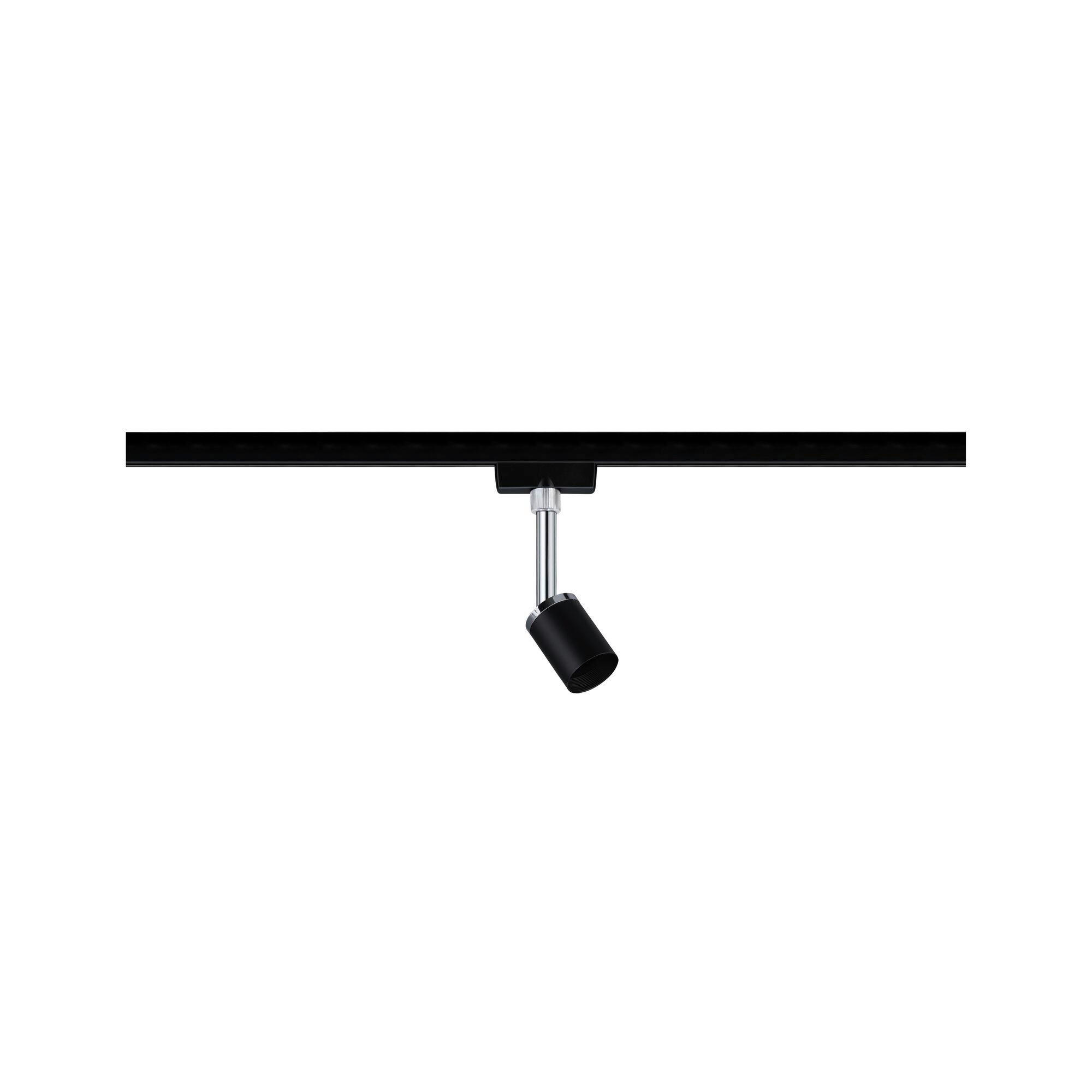 SCHIENENSYSTEM-STRAHLER Urail 5.8/15.1/6.6 cm   - Schwarz, Design, Kunststoff/Metall (5.8/15.1/6.6cm) - Paulmann