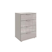 NACHTTISCH 52/74/38 cm, Kaschmir,  - Kaschmir, Modern, Glas/Holzwerkstoff (52/74/38cm) - P & B