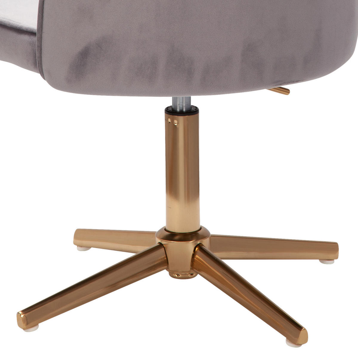 STUHL  in Samt  - Goldfarben, Konventionell (60/100/60cm) - MID.YOU