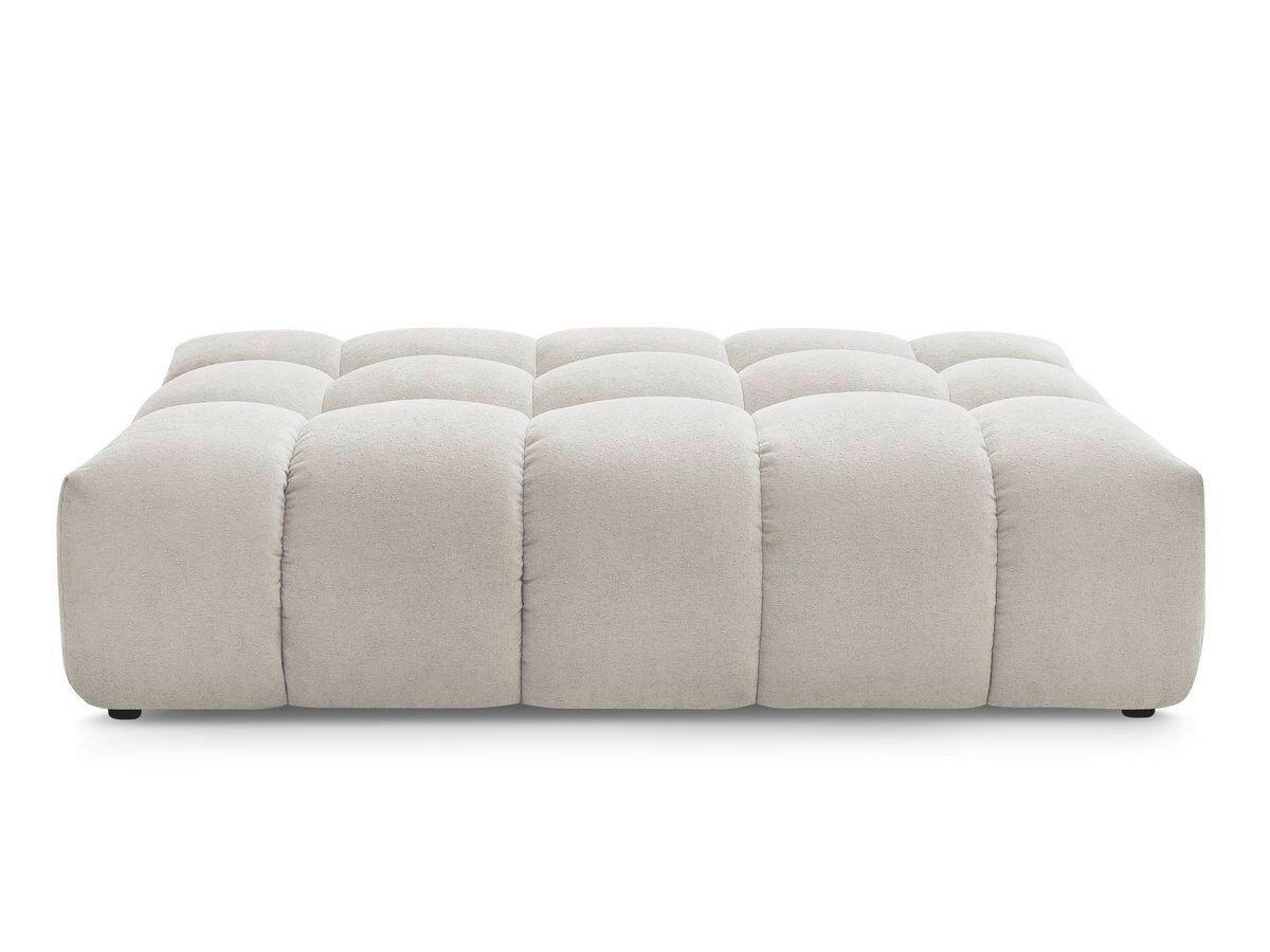 HOCKER EVEREST Struktur Beige  - Beige/Schwarz, MODERN, Kunststoff/Textil (166/100/40cm)