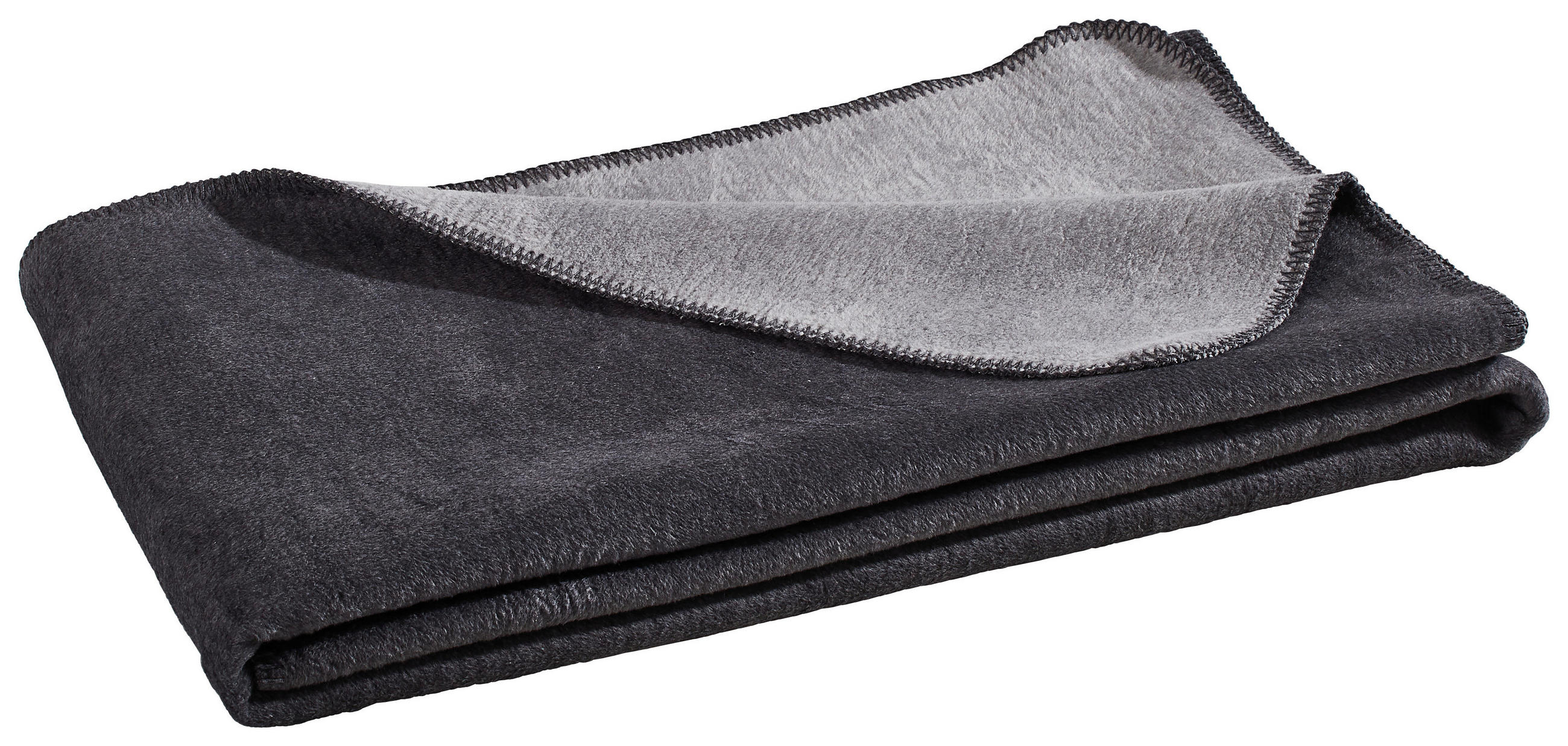 PĂTURĂ PENTRU CANAPEA 150/200 cm  - argintiu/antracit, Basics, textil (150l) - Novel