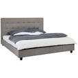 POLSTERBETT Lattenrost Hellgrau 180/200 cm  - Hellgrau, MODERN, Holz/Textil (180/200cm) - Carryhome
