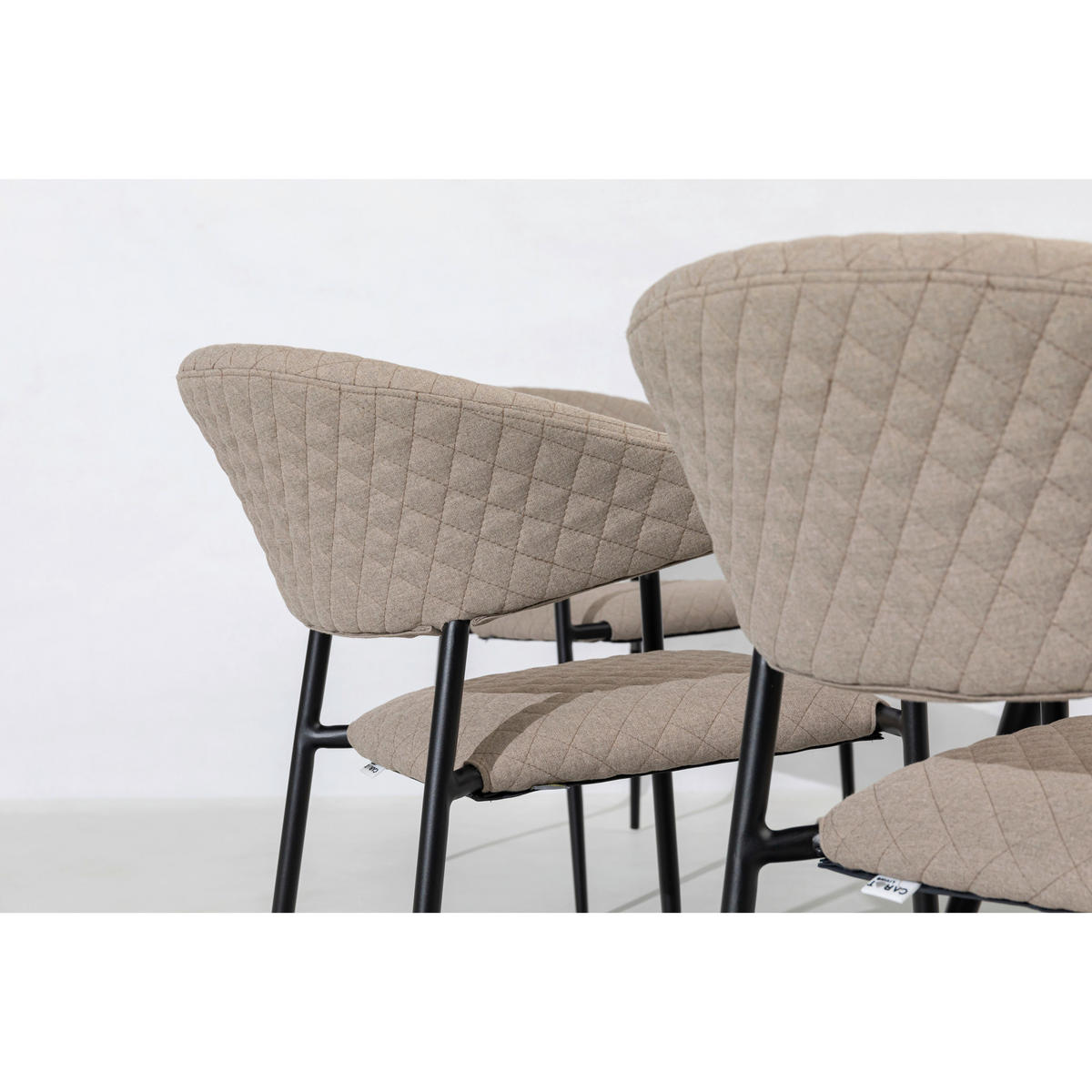 STAPELSESSEL in Metall, Textil Naturfarben, Sandfarben  - Sandfarben/Anthrazit, MODERN, Textil/Metall (58/83/66cm) - Gardenson