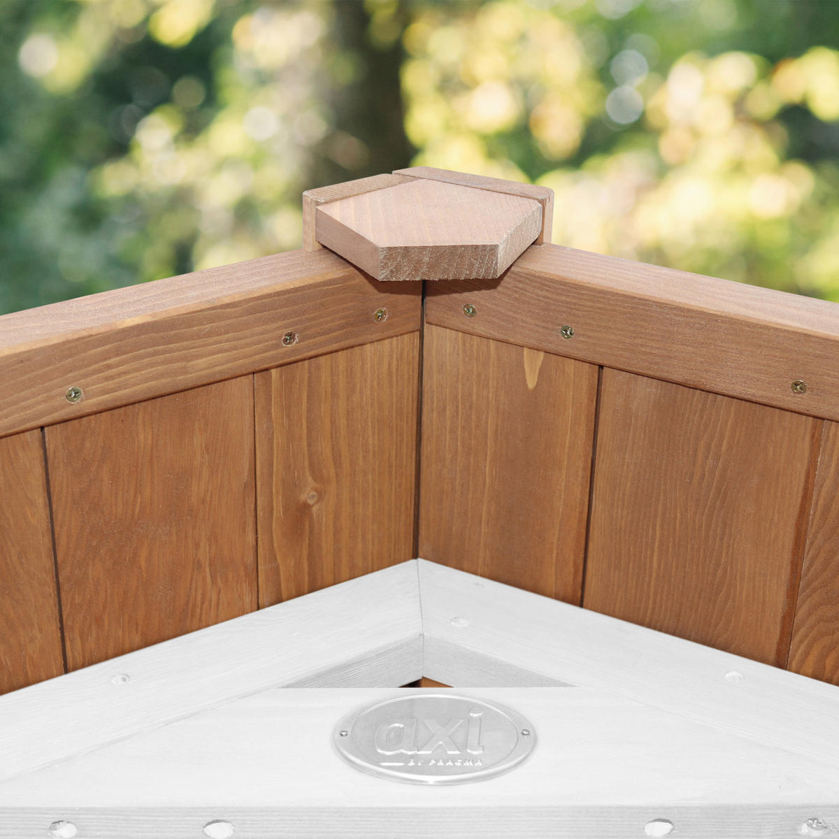 SPIELTURM 111,2/241,9/349 cm  - Weiss/Braun, Konventionell, Holz/Kunststoff (111,2/241,9/349cm)