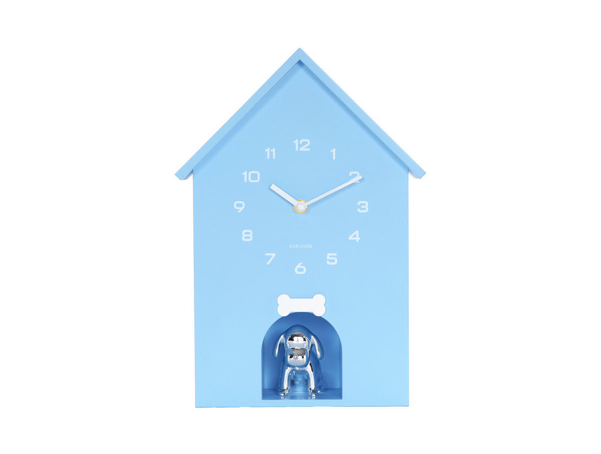 WANDUHR  Hellblau  - Hellblau, Basics, Kunststoff (24.9/27cm) - Karlsson