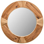 WANDSPIEGEL Tanne Naturfarben  - Naturfarben, LIFESTYLE, Glas/Holz (60/60/3cm) - Landscape
